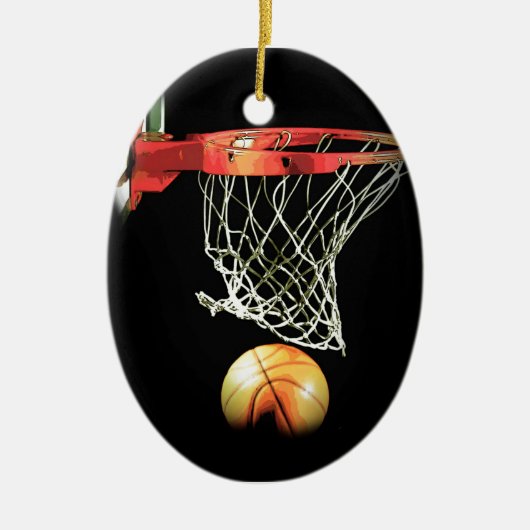 Basketbal Kunstwerk Ornament (Voorkant)