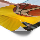 Basketbal Kunstwerk Poster (Hoek)