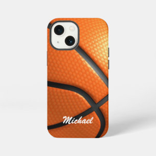 Basketbal Kunstwerk Uw Naam iPhone 13 Mini Hoesje
