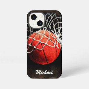 Basketbal Kunstwerk Uw Naam iPhone 13 Mini Hoesje