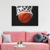 Basketbal Kunstwerk Verpakt Canvas (Insitu (Woonkamer))