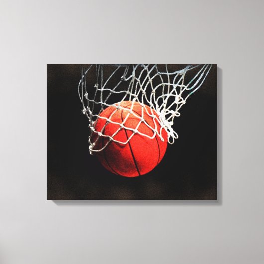 Basketbal Kunstwerk Verpakt Canvas (Voorkant)
