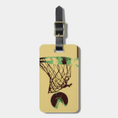 Basketbal Labels voor bagage (Voorkant verticaal)