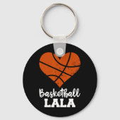 Basketbal Lala Fun Basketbal Hart Oma La La Sleutelhanger (Voorkant)