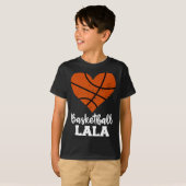 Basketbal LaLa Fun Basketbal Hart oma La T-shirt (Voorkant volledig)