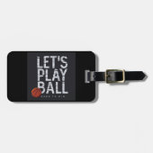 Basketbal Laten we ballen Basketballen is geboren  Bagagelabel (Voorkant horizontaal)