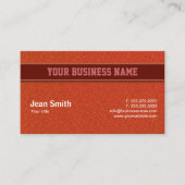 Basketbal lederen textuur coach visitekaartje (Voorkant)