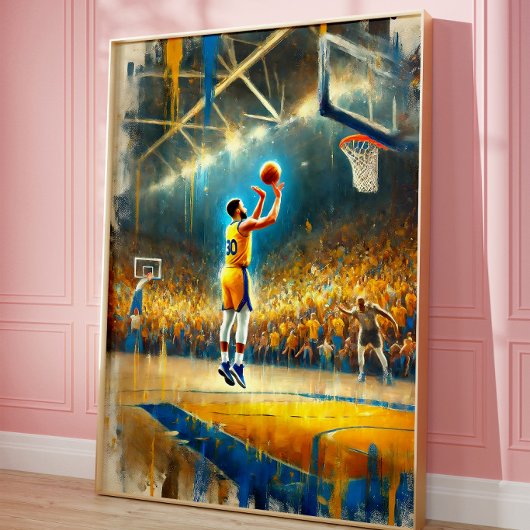 Basketbal Legenda Poster – Inspirerende Sport