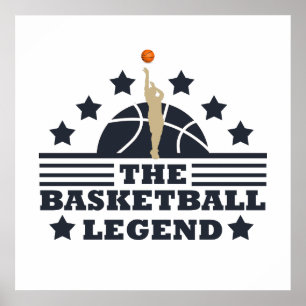 basketbal legende poster