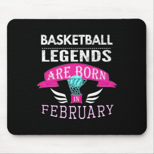Basketbal legendes worden geboren in februari meis muismat