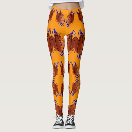 basketbal leggings (Voorkant)