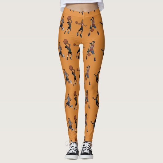 basketbal leggings (Voorkant)