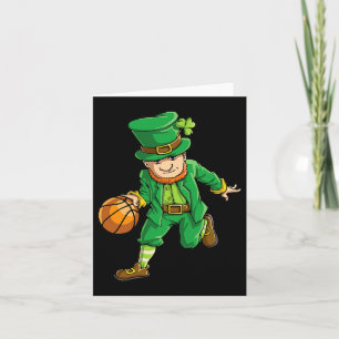 Basketbal Leprechaun St. Patrick's Dag Jongens Kin Kaart
