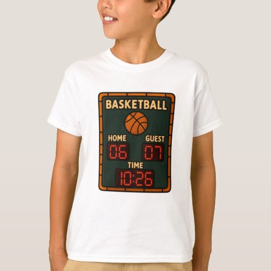 Basketbal leuk shirt 6-7 (Voorkant)