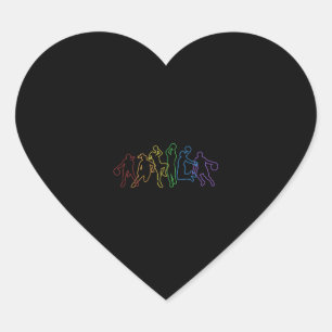 Basketbal LGBT Rainbow Lover Pro Speler Hart Sticker