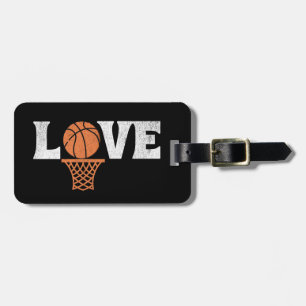 Basketbal Liefde Bagagelabel