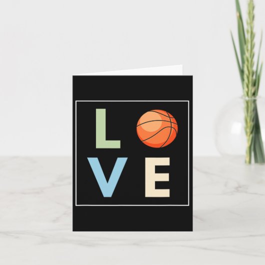 Basketbal Liefde Kaart (Voorkant)