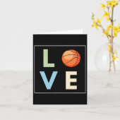 Basketbal Liefde Kaart (Gele Bloem)