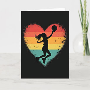 Basketbal Liefde Kaart voor Meisjes