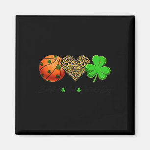 Basketbal Liefde Saint Patrick's Day Shamrock Krui Magneet