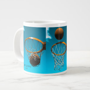 Basketbal Liefhebber Koffiemok – Eet. Slaap. Baske Grote Koffiekop