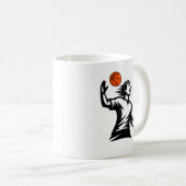 Basketbal Liefhebber Koffiemok – Perfecte Cadeau v (Voorkant rechts)