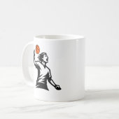 Basketbal Liefhebber Koffiemok – Perfecte Cadeau v (Voorkant links)