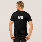 Basketbal liefhebber Patriotisch Tri-Blend Shirt (Achterkant volledig)