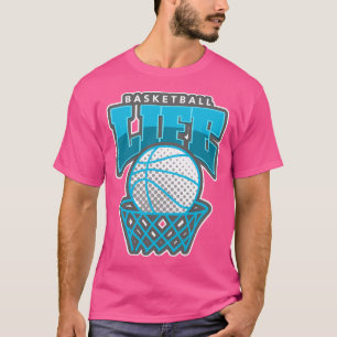 Basketbal Life-Blu en W T-shirt