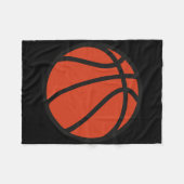 Basketbal Logo 1 Fleece Deken (Voorkant (Horizontaal))