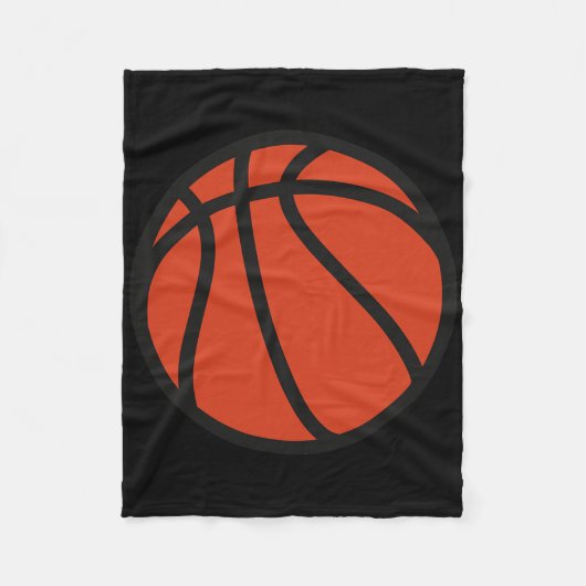 Basketbal Logo 1 Fleece Deken (Voorkant)