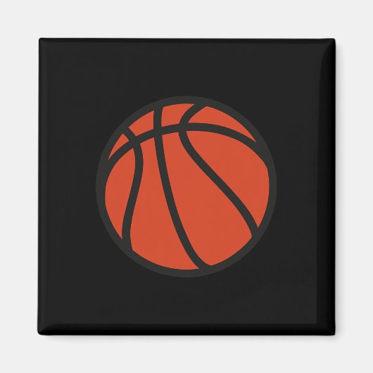 Basketbal logo 1 magneet (Voorkant)