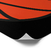 Basketbal logo 1 poster (Hoek)