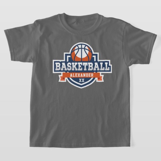Basketbal Logo Personaliseer T-shirt (Laagn)