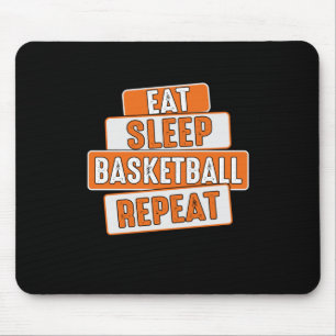 Basketbal Lover Eet Slaap Basketbal Herhaal Muismat