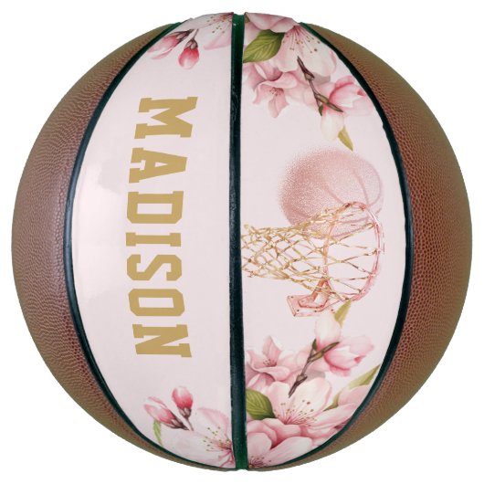 Basketbal luxe meisje verjaardag (Verticaal)