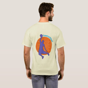 Basketbal Maak Lawaai Wees Trots Heren Basic T-shi T-shirt