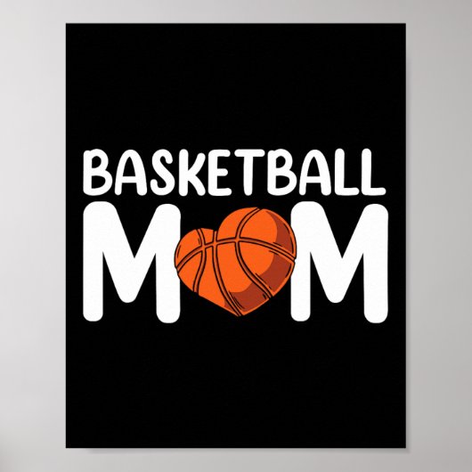 Basketbal Mam Coach Speler Match Team Moeder Mama Poster (Voorkant)