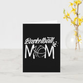 Basketbal Mam Coach Team Speler Match Moeder Mama Kaart (Gele Bloem)