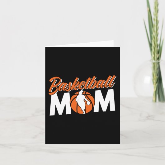 Basketbal Mam Team Coach Speler Match Moeder Mama Kaart (Voorkant)