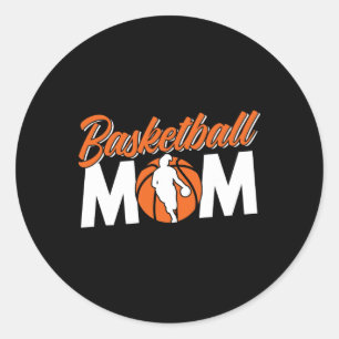 Basketbal Mam Team Coach Speler Match Moeder Mama Ronde Sticker