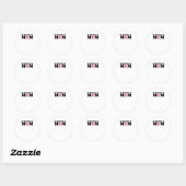Basketbal mama 5 ronde sticker (Vel)