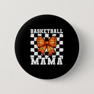 Basketbal Mama Coquette Boog Speldag Grappig Srts Ronde Button 5,7 Cm