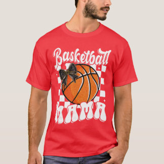 Basketbal Mama Coquette Strik Game Dag Grappige Sp T-shirt