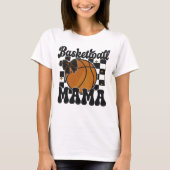 Basketbal Mama Glitter Shirt Ontwerp met Bow (Voorkant)
