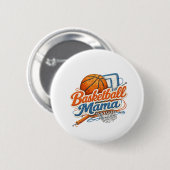 Basketbal Mama Knopspeld Ronde Button 5,7 Cm (Voorkant /achterkant)
