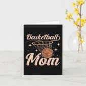 Basketbal Mama Moeder Mam Kaart (Gele Bloem)