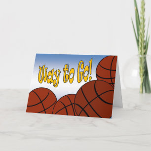 Basketbal - Manier te gaan! Congrats! Geweldige! Kaart