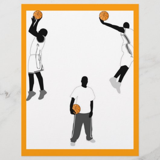 basketbal-mannen flyer (Voorkant)