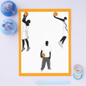 basketbal-mannen flyer (Enkel)